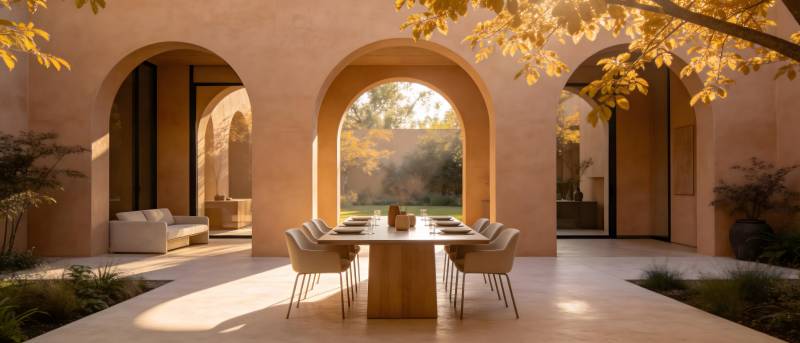 庭院秋光静谧美图片