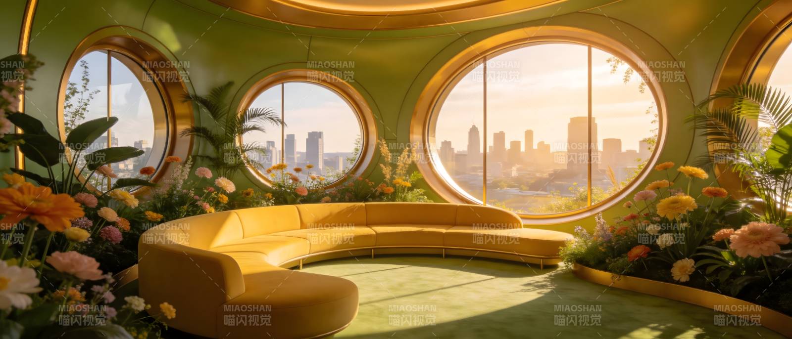 未来花园客厅图片