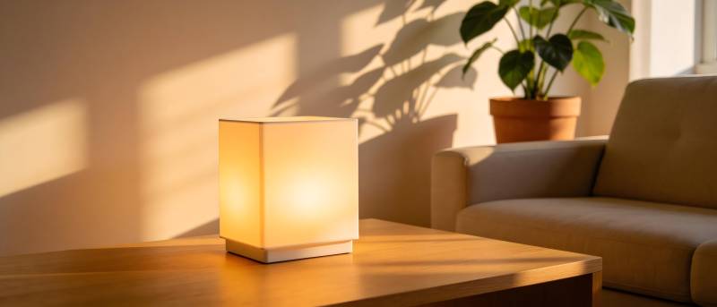 暖光灯下静谧时光图片