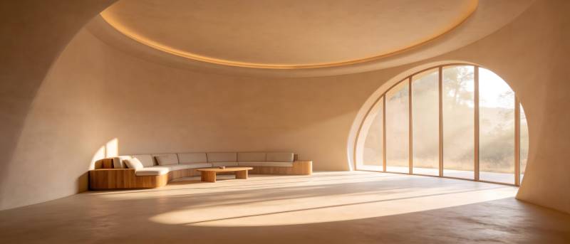 极简穹顶空间图片