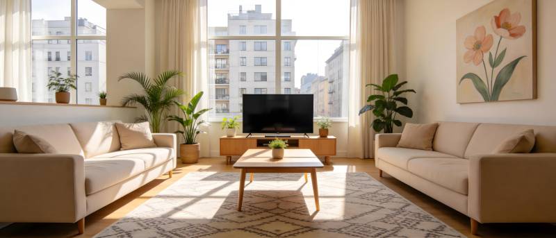 明亮现代客厅图片