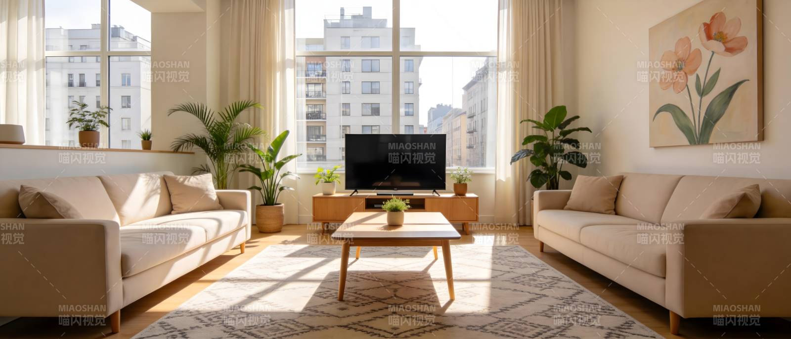 明亮现代客厅图片