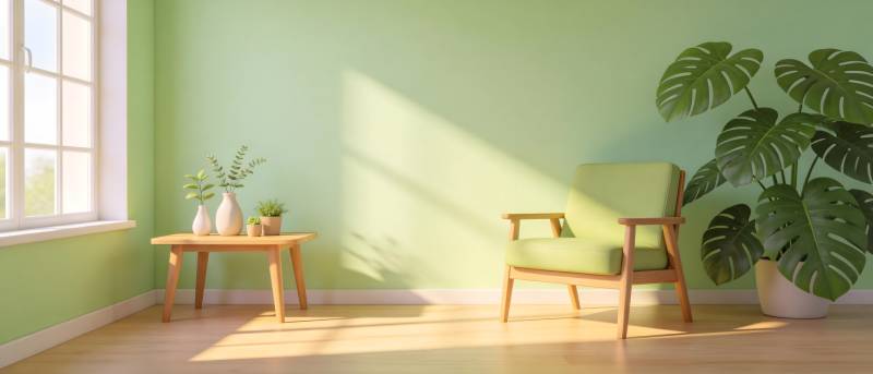 绿意盎然的客厅图片