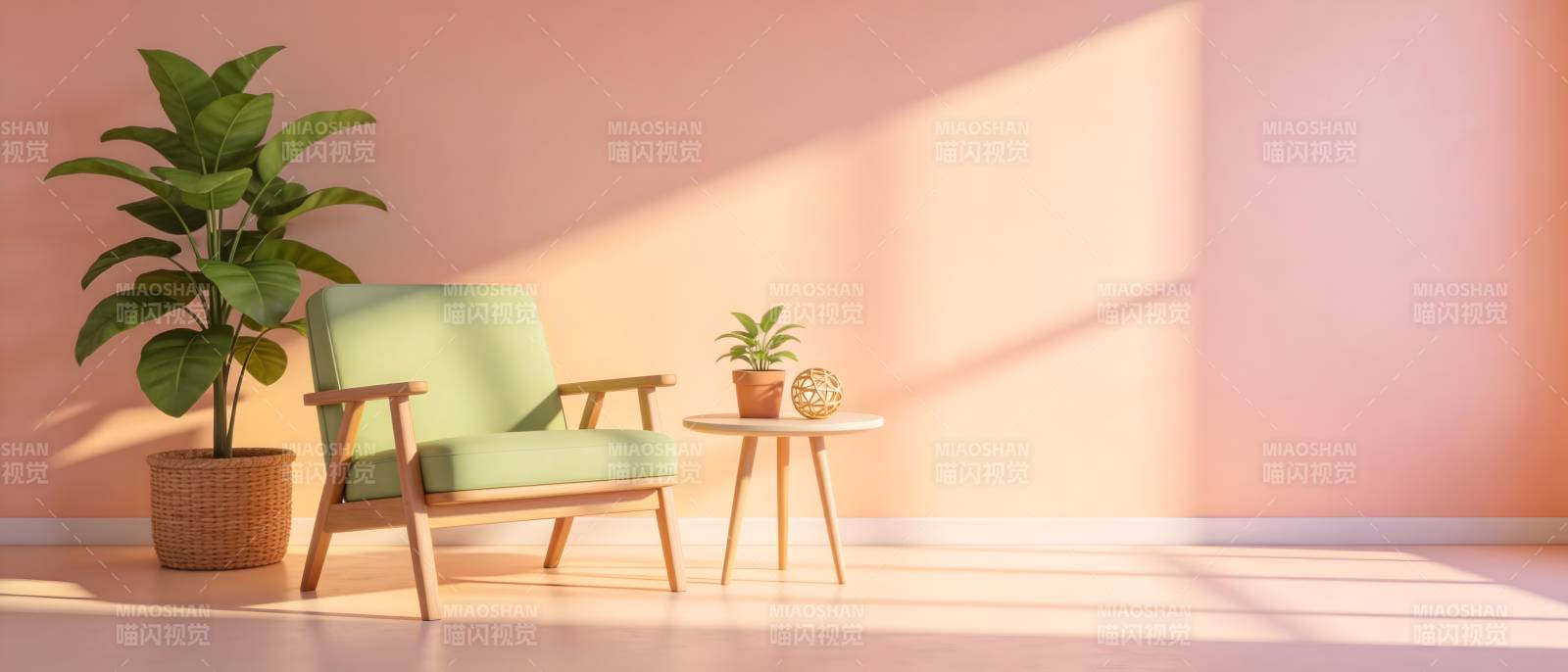 温馨角落 绿意盎然图片