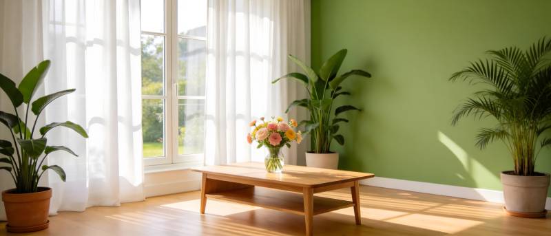 绿意盎然的客厅图片