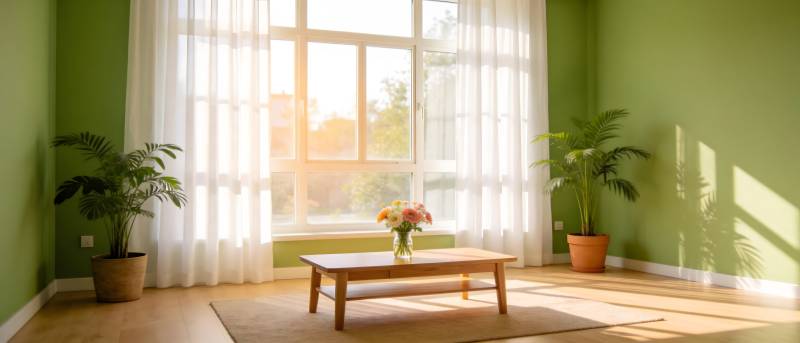 绿意盎然的客厅图片