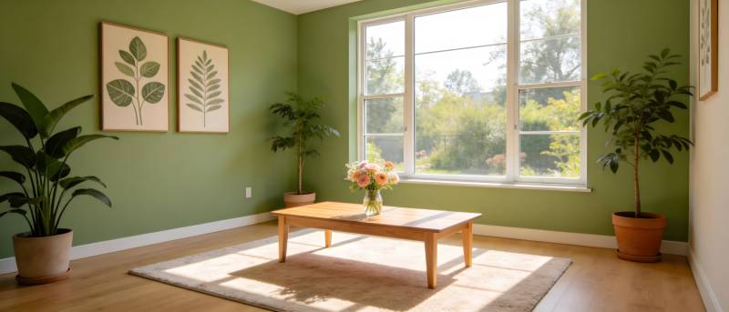 绿意盎然的客厅图片