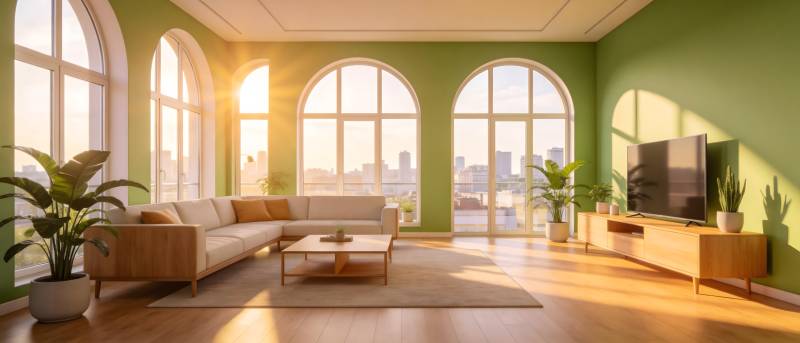 绿意盎然的客厅图片