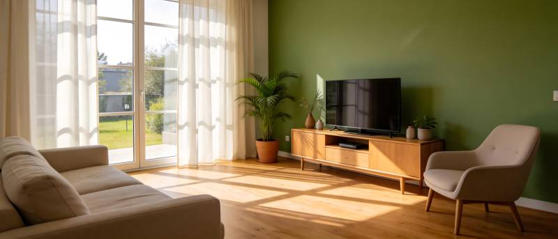 现代客厅阳光明媚图片