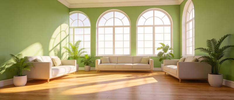 绿意盎然的客厅图片