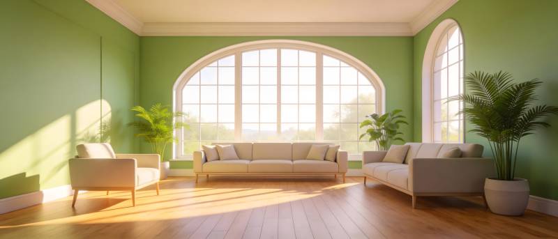 绿意盎然的客厅图片