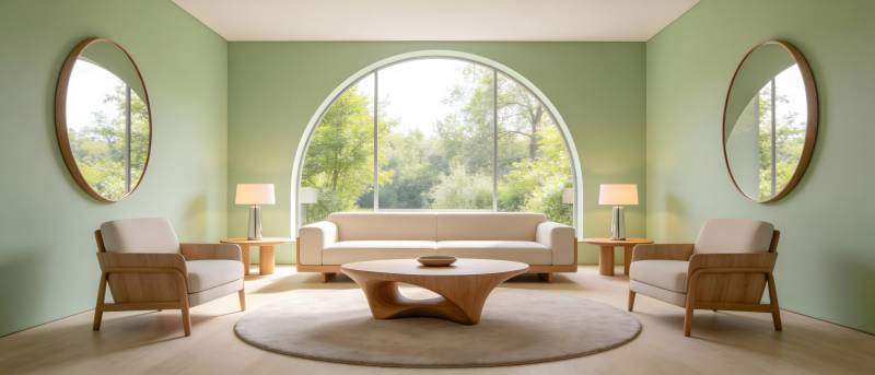 绿意盎然的客厅图片