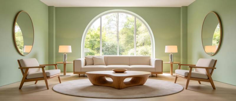 绿意盎然的客厅图片