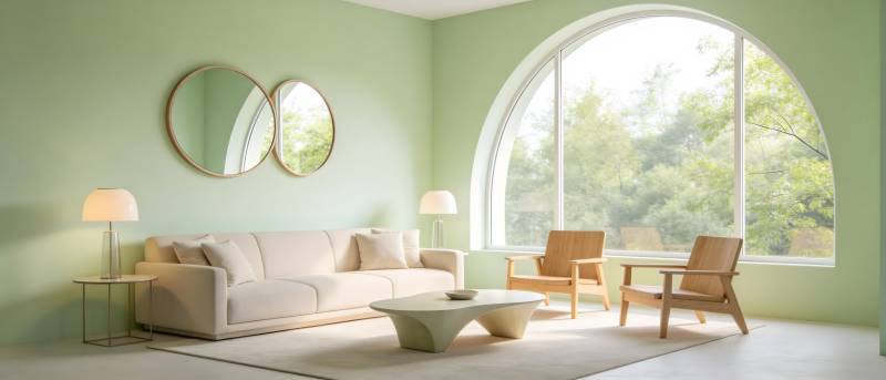 绿意盎然的客厅图片