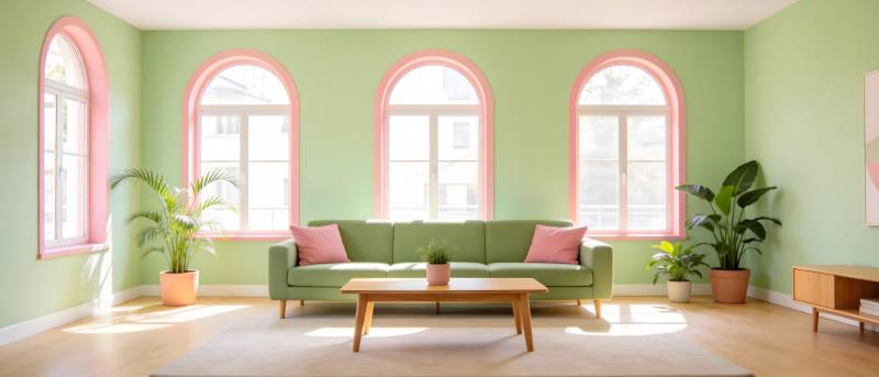 绿意盎然的客厅图片