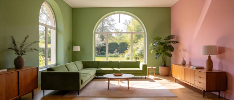 绿意盎然的客厅图片