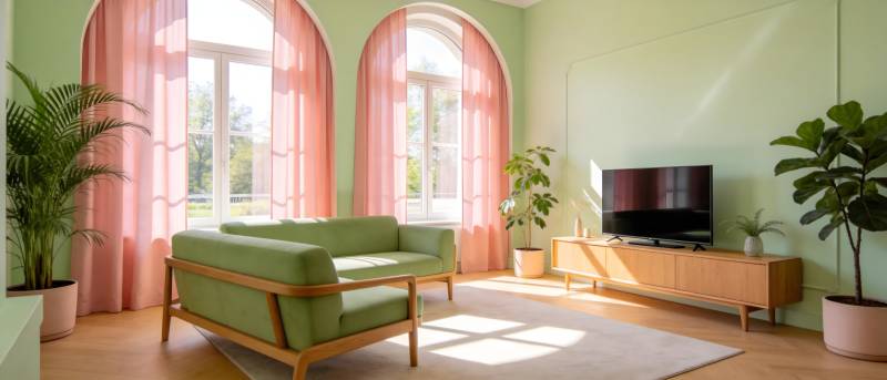 绿意盎然的客厅图片