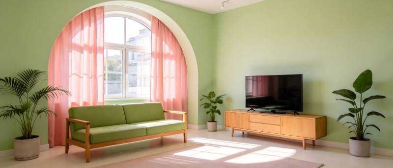 绿意盎然的客厅图片