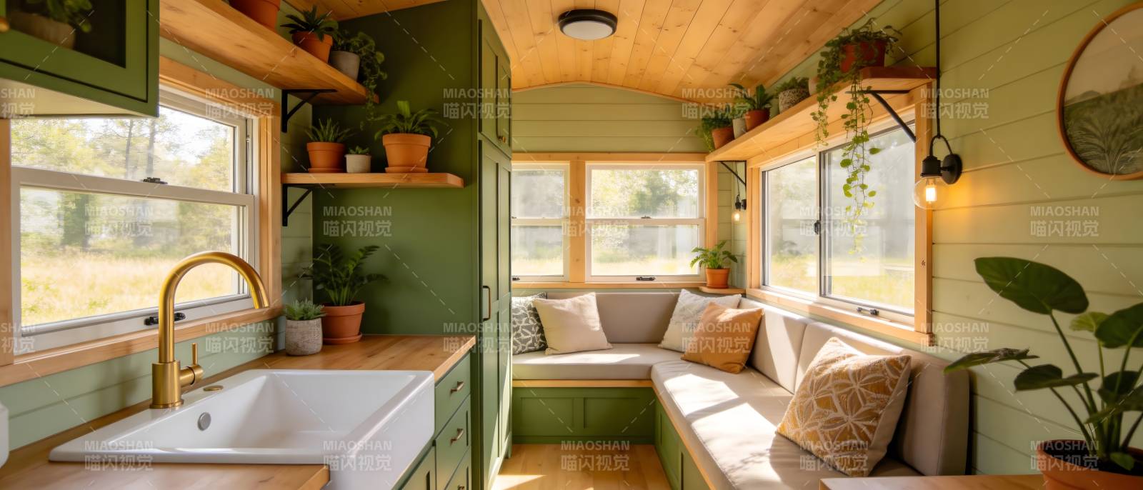 温馨小屋厨房一角图片