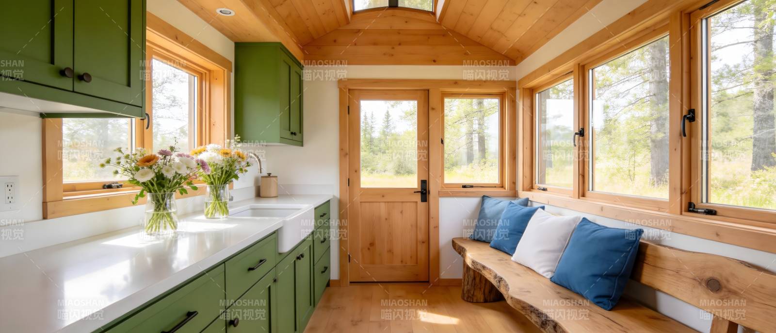 温馨小屋厨房一角图片