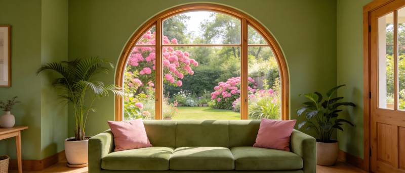 绿意盎然的客厅图片