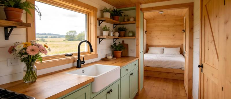 温馨小屋厨房卧室图片