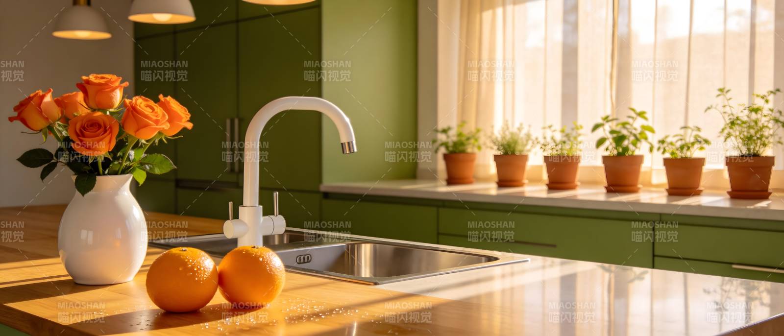 绿意厨房 橙香满溢图片