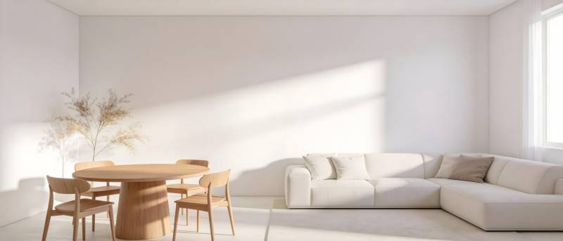 简约客厅阳光照耀图片