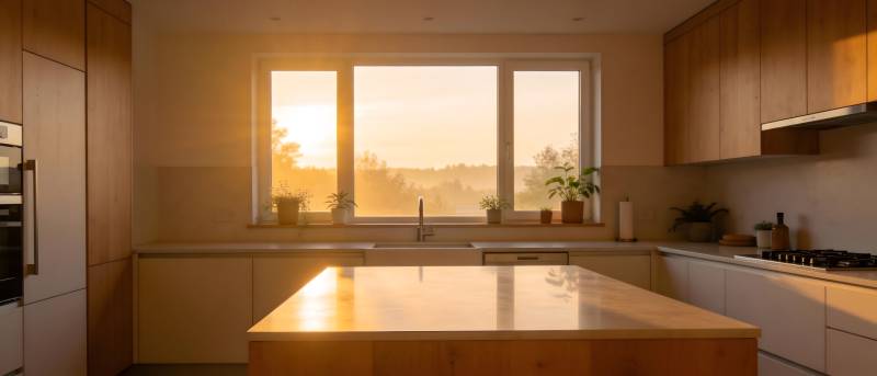 晨光厨房美景图片