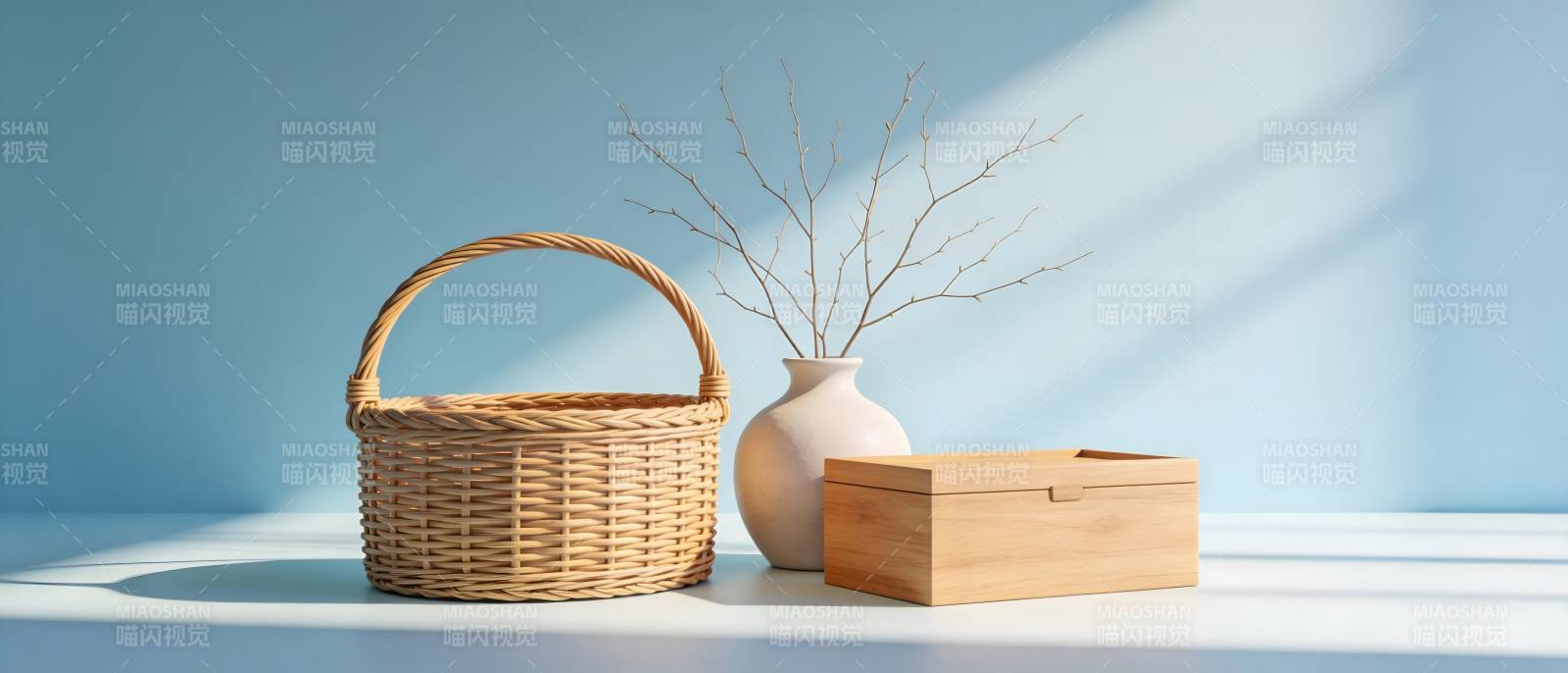 静谧蓝调生活角落图片