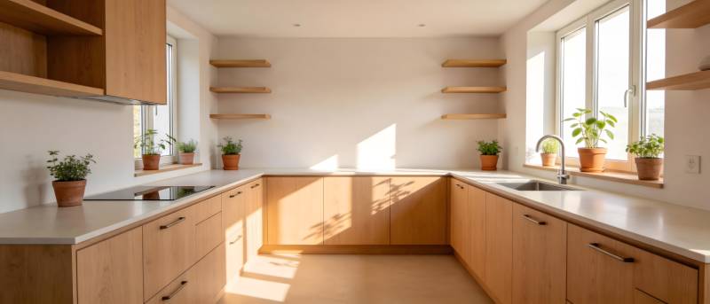 明亮简约厨房设计图片