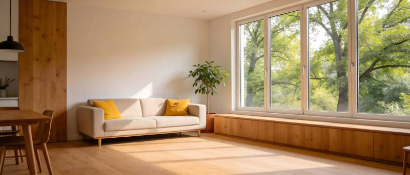 明亮温馨的客厅一角图片