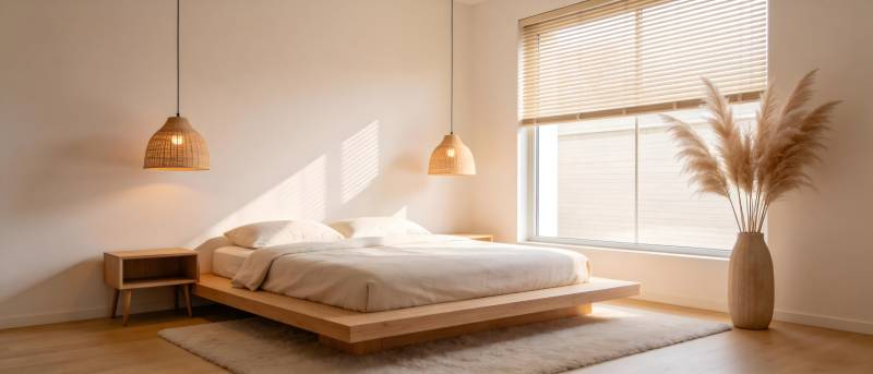 简约卧室 阳光满屋图片