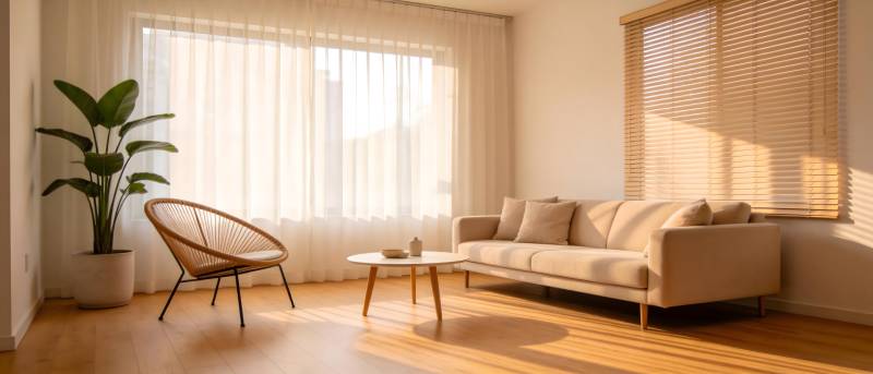 温馨现代客厅一角图片