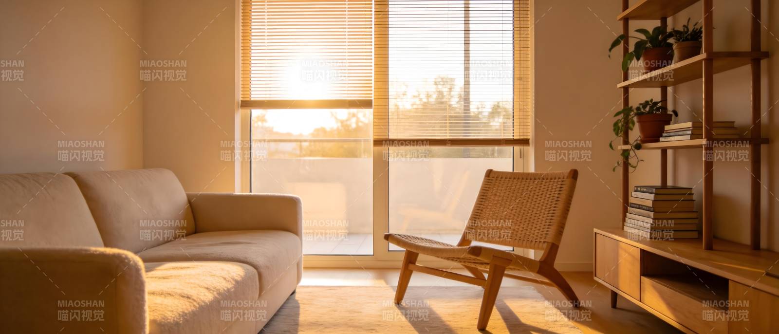 温馨阳光客厅一角图片