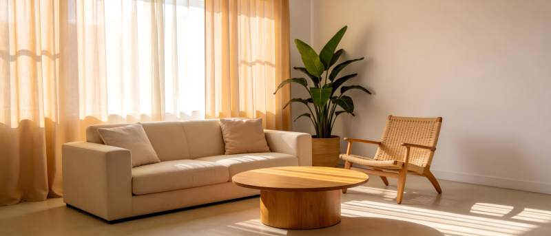 温馨客厅一角图片