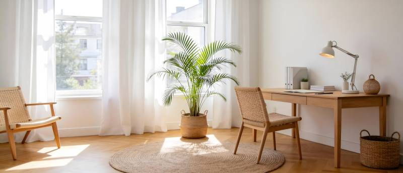 阳光书房一角图片