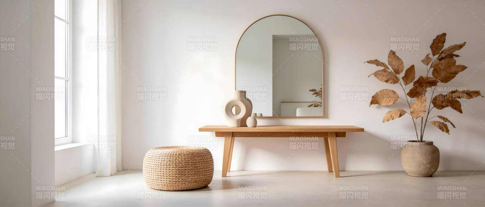 简约卧室一角图片