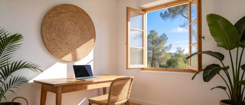 阳光书房 绿植相伴图片