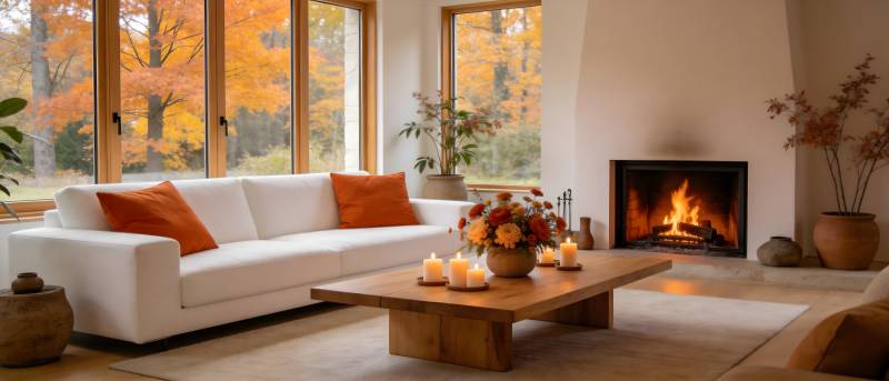 秋日暖居 温馨如画图片