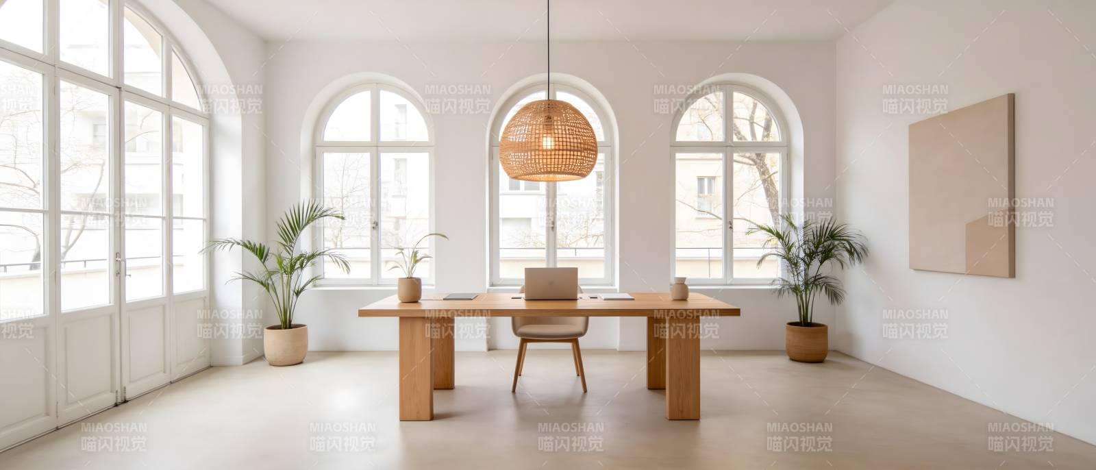 明亮简约办公空间图片