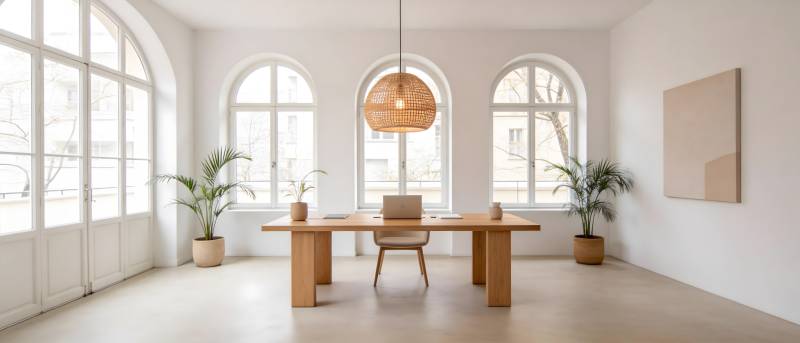 明亮简约办公空间图片