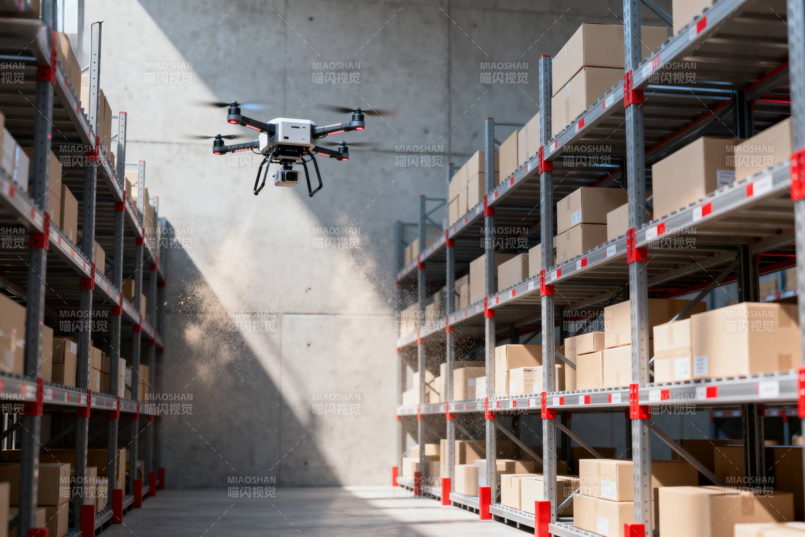仓库无人机巡检图片