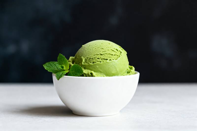 抹茶冰淇淋图片
