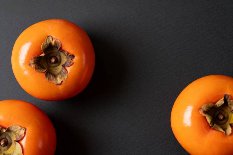 柿子静物图图片