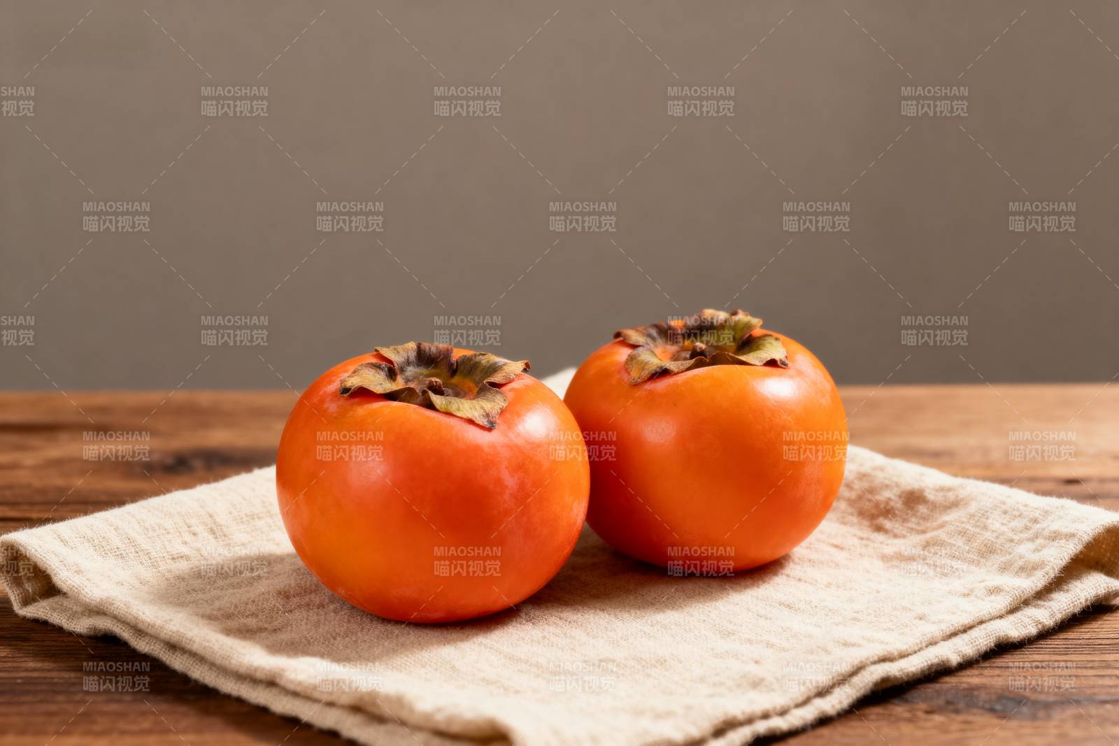 柿子静物图图片