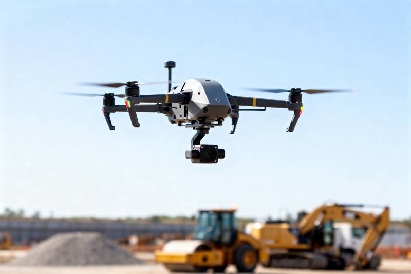 无人机工地巡检图片