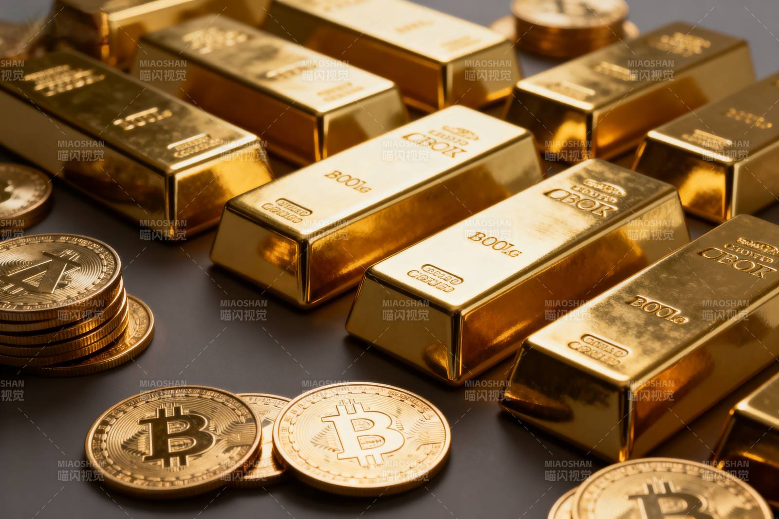 黄金与比特币并列图片