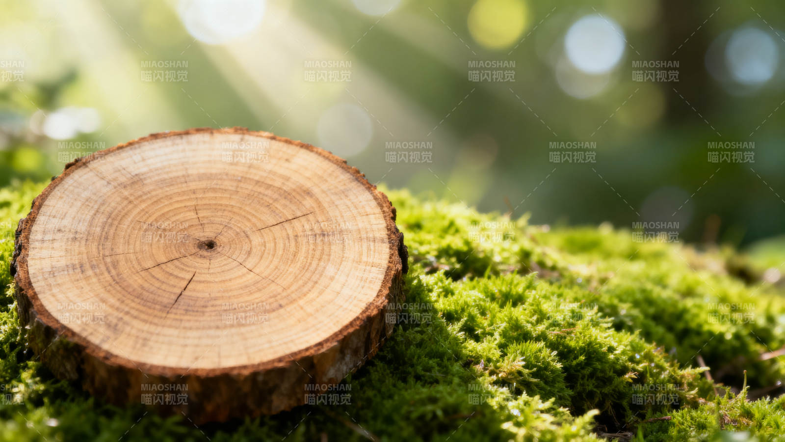 树桩上的年轮图片