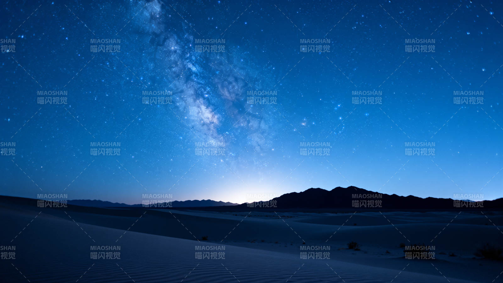 沙漠星河夜景图片